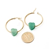 Heart Natural Stone Beads Earrings for Girl Women EJEW-JE04638-5