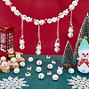60Pcs 3 Styles Christmas Theme Printed Wood European Beads WOOD-PH0003-21-4