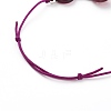 Adjustable Handmade Millefiori Glass Beaded Bracelets BJEW-JB06074-01-3