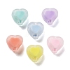 Frosted Transparent Acrylic Beads X-OACR-A032-22-1