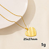 304 Stainless Steel Heart Pendant Necklace for Women SM6724-4-1