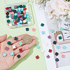 100Pcs 10 Colors Synthetic Coral Beads CORA-UN0001-01-4