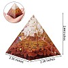 Crystal Pyramid Ornaments Healing Angel Crystal Pyramid Stone Blessing Pyramid for Home Office Decoration Gift Collection JX350A-1