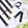 6Pcs 2 Colors Black PU Imitation Leather Purse Strap Accessories FIND-CL0002-24-4