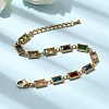 304 Stainless Steel Link Chain Bracelets for Women BJEW-A093-01C-G-1