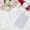 4 Sheets 4 Styles Acrylic Imitation Pearl Stickers Paper Sheets for Craft DIY-SP0002-64B-4