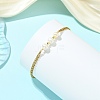 Nuggets Natural Cultured Freshwater Pearl Beads Link Bracelets BJEW-JB14127-2