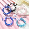 Glass Round Braided Bead Bracelets BJEW-JB09694-2