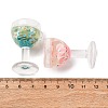 Luminous Transparent Resin Pendants RESI-K048-08-5