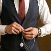 Brass Clip Pocket Watch Chain HJEW-PH02443-5