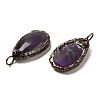 Natural Amethyst Pendants G-K381-05R-02-2