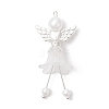 Frosted Acrylic Pendants PALLOY-JF04048-01-1