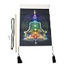 Chakra Cloth Wall Hanging Tapestry HJEW-M003-03A-4