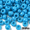 200Pcs Opaque Plastic Beads KY-YW0001-79A-1