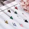 Triangle Gemstone Pendants G-FH0001-02-4