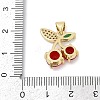 Brass Micro Pave Cubic Zirconia Pendants KK-A241-06G-3