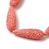 Synthetic Coral Carved Beads Strands CORA-C003-09A-03-7