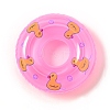 Duck Pattern Miniature Plastic Swim Ring Display Decorations MIMO-PW0003-114A-1