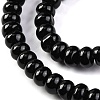 Natural Black Agate(Dyed & Heated) Beads Strands G-G177-F01-04-4