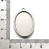 304 Stainless Steel Pendant Cabochon Settings STAS-S181-02P-C-3