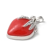 Brass Micro Pave Cubic Zirconia Pendants KK-P290-62P-2