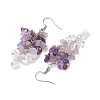 Natural Amethyst Earrings EJEW-TA00462-04-4