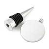 Alloy Wine Bottle Stopper Cabochon Settings LS-AJEW-Z016-02B-P-2