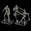 Clear Plastic Model Assembled Action Figure Display Holders ODIS-WH0030-72B-3