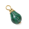 Imitation Gemstone Acrylic Pendants PALLOY-JF03329-01-4