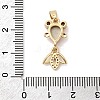 Brass Micro Pave Cubic Zirconia Pendants KK-K375-27G-17-3