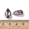 Faceted Teardrop Glass Pendants GLAA-O008-A28-3