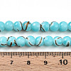 Baking Paint Glass Beads Strands DGLA-N010-6mm-03-4
