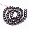 Natural Garnet Beads Strands G-R446-4mm-31-2