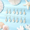 Shell Shape Dangle Earrings EJEW-JE06415-1