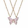 2Pcs Iron Matching Butterfly Pendant Necklaces for Mother Daughter Friends JN1034A-1-3
