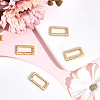 4Pcs Brass Spring Gate Rings FIND-BBC0005-03G-4