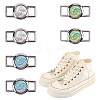 Alloy & Resin Shoelace Charms FIND-CP0002-94B-6
