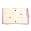 Portable PU Leather Earring Holder Foldable Book LBOX-H001-02-1