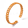 Spray Painted Brass Cuff Bangles BJEW-Q700-001G-3
