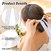 1Pc Iron Alligator Hair Clips OHAR-DR0001-03-3