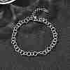 304 Stainless Steel Link Chain Bracelets for Women Men BJEW-A050-02P-1