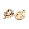 Alloy Rhinestone Pendants PALLOY-P303-03A-G-2