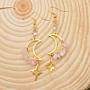 Natural Rose Quartz Dangle Earrings for Women PW-WG0B472-01-3