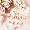 24Pcs 4 Styles Bowknot Alloy Enamel Shoes Charms HJEW-CP00021-3