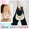 2Pcs 2 Styles Acrylic Red Pink Cherry Charm Brass & Aluminium Bag Decorative Chains PURS-SC0001-04-6