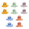 10Pcs 5 Colors Handmade Bumpy Lampwork Beads LAMP-HS0001-01-1