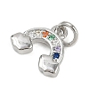 Brass Micro Pave Cubic Zirconia Pendants KK-L231-01P-02-2