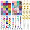 DIY Glass Seed & Plastic & Polymer Clay Beads Bracelets Making Kits DIY-FS0007-07-1