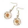 Dyed Synthetic Turquoise Dangle Earrings for Women EJEW-MZ00778-4