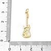 Brass Micro Pave Clear Cubic Zirconia Pendants KK-D289-01G-08-3